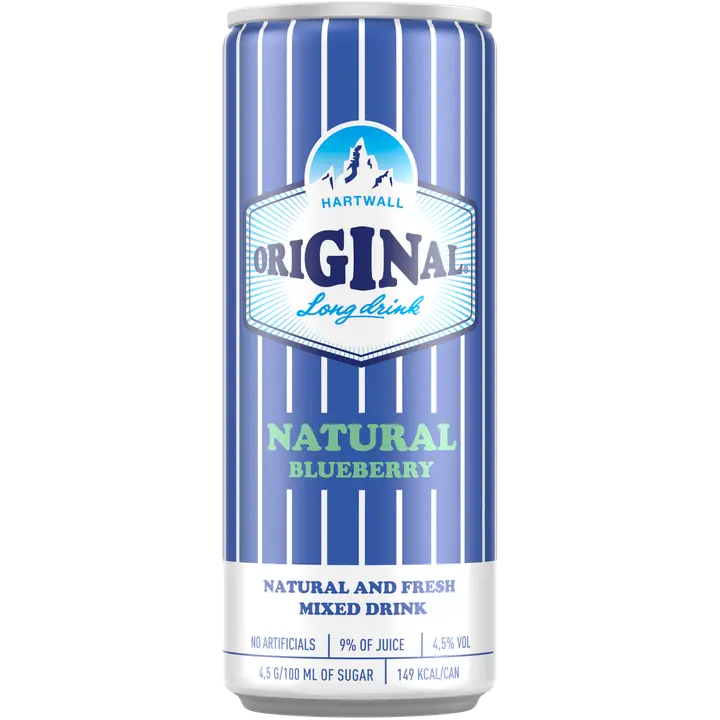 Hartwall Original Long Drink Natural Blueberry 4,5% 0,33 l