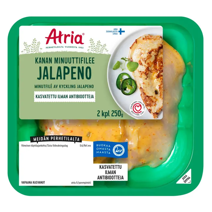 Atria Kanan Minuuttifilee Jalapeno 250g