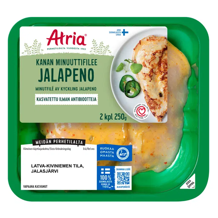 Atria Kanan Minuuttifilee Jalapeno 250g