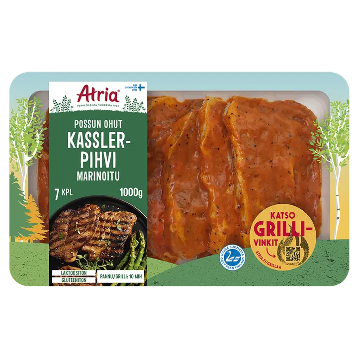 Atria Possun Ohut Kasslerpihvi Marinoitu 1kg