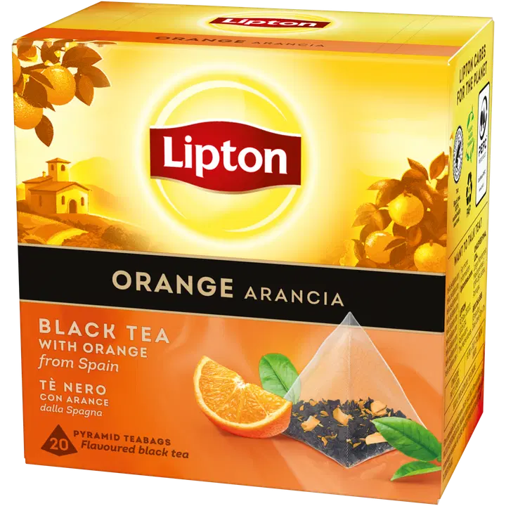 Lipton Orange 20pss musta tee