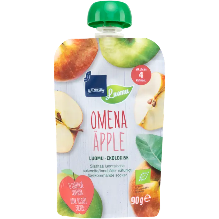 Rainbow õunapüree 90 g, alates 4-elukuust