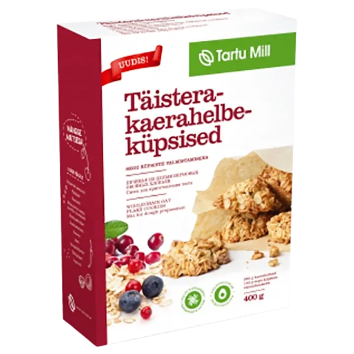 Tartu Mill täisterakaerahelbeküpsised 400 g