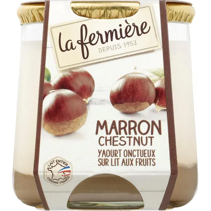 La Fermiere Kastanjajogurtti 160g