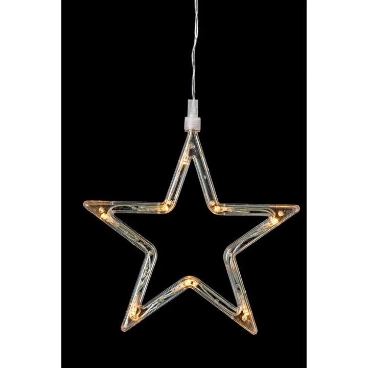 Siluett aknale Täht 8 led, 18,5 x 18,5 cm, patareitoide, 3 x AAA ei ole pakendis, sise.