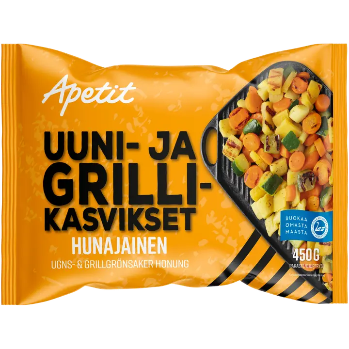 Apetit Uuni-& Grillikasvikset Hunajainen pakaste 450g
