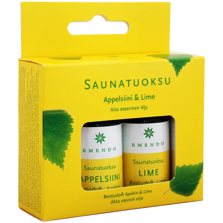 Emendo 2x10ml saunatuoksut appelsiini ja lime