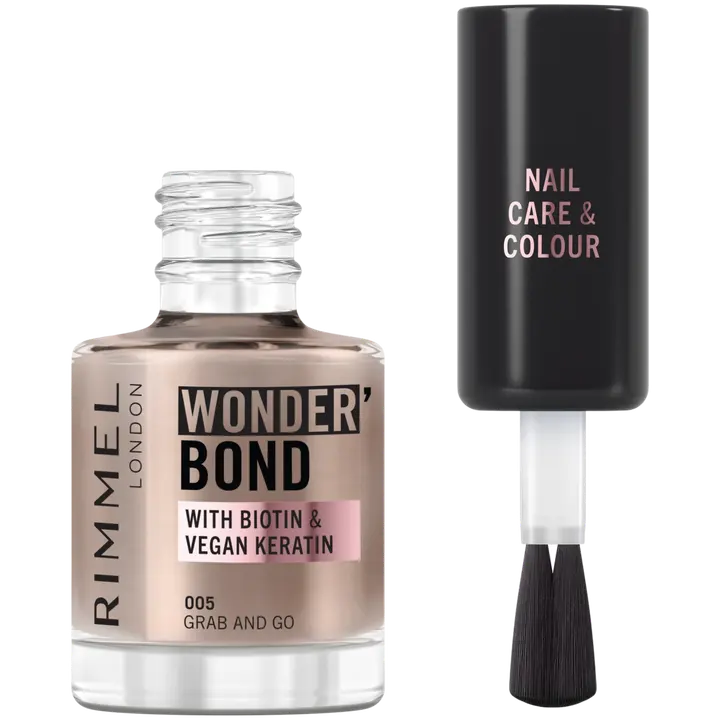 Rimmel London Wonderbond Nail Polish 12 ml, 005 Grab and Go kynsilakka