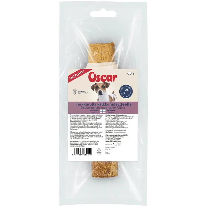 Oscar Herkkurulla kalkkunatäytteellä 60g (1kpl)