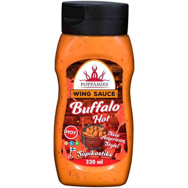 Poppamies Buffalo Hot siipikastike 320ml