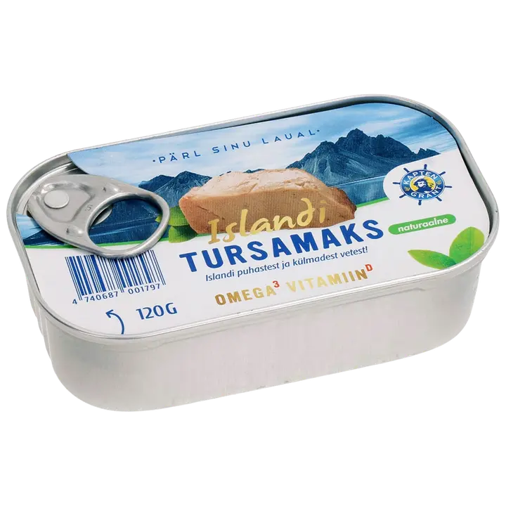 Kapten Grant islandi tursamaks naturaalne 120g