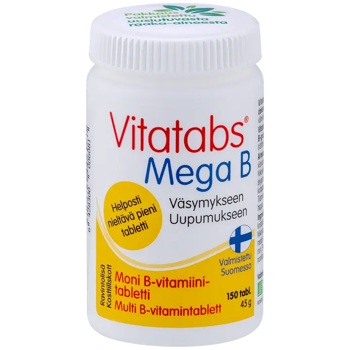 Vitatabs Mega B moni B-vitamiinitabletti 150 tabl