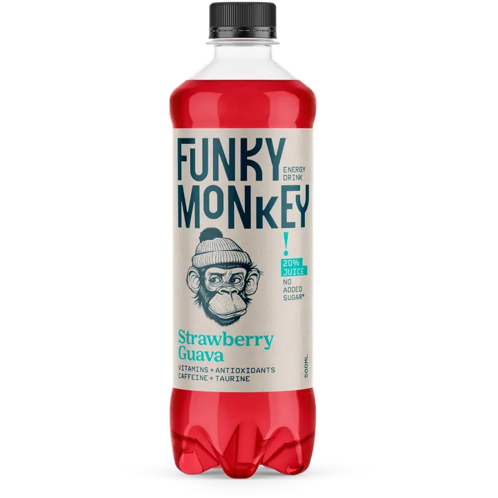 FUNKY MONKEY Strawberry Guava energiajuoma 500 ml