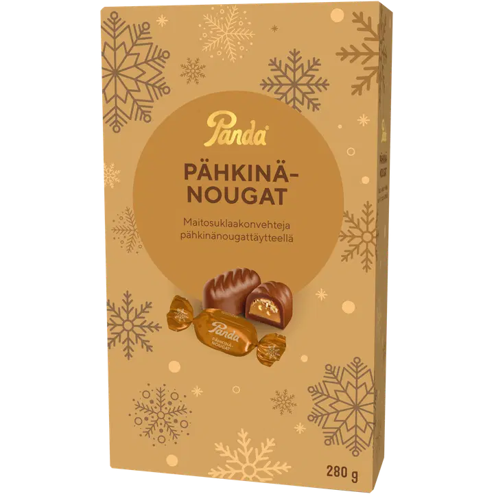 Panda pähkinänougat suklaakonvehti 280g