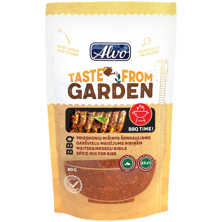 Alvo bbq-vürtside segu ribidele 80g