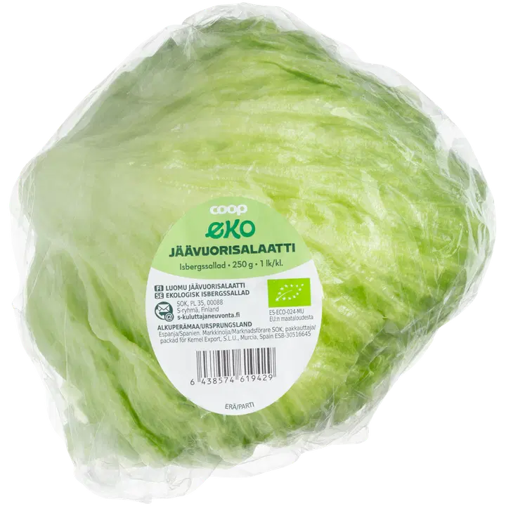 Coop jäävuorisalaatti luomu 250 g