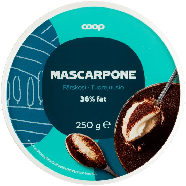 Coop mascarpone tuorejuusto 250 g