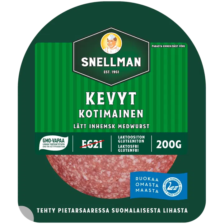 Snellman Kevyt kotimainen meetvursti viipaleet 200g