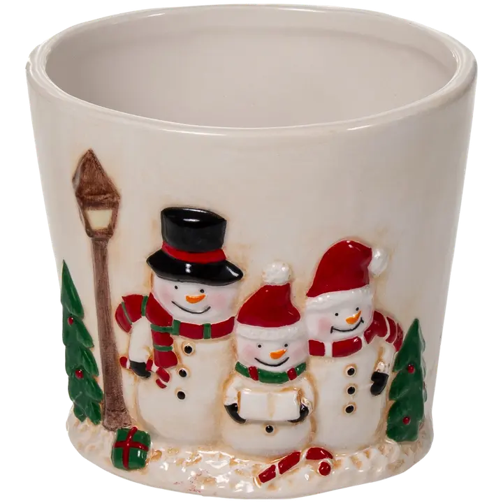 Lillepott lumememm valge 13 cm