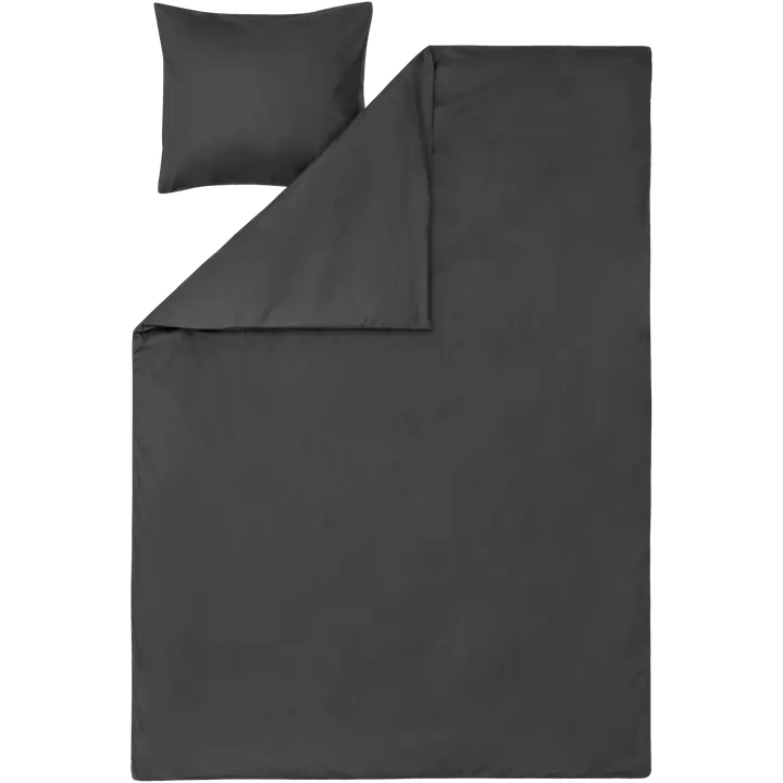 Voodipesukomplekt Percale 150x210/55x65 cm hall 100% perkaalpuuvill