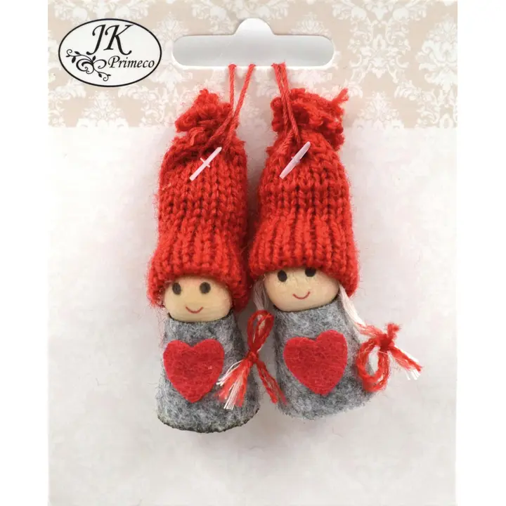 Koristetontut mini harmaa 2kpl/pkt