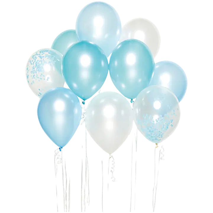 DIY palloasetelma 10 kpl/pkt, vaaleansininen