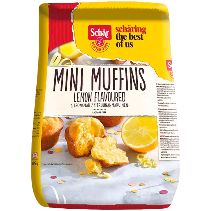 Schär sitruunanmakuiset minimuffinssit gluteeniton 185g/8kpl