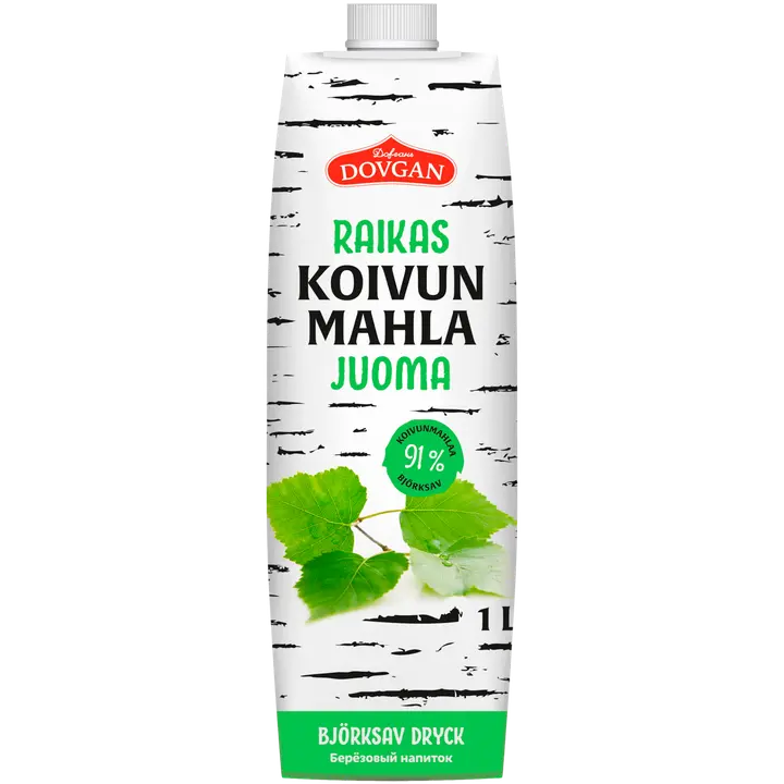 Dovgan Koivunmahlajuoma 91% Mintunmakuinen 1 l