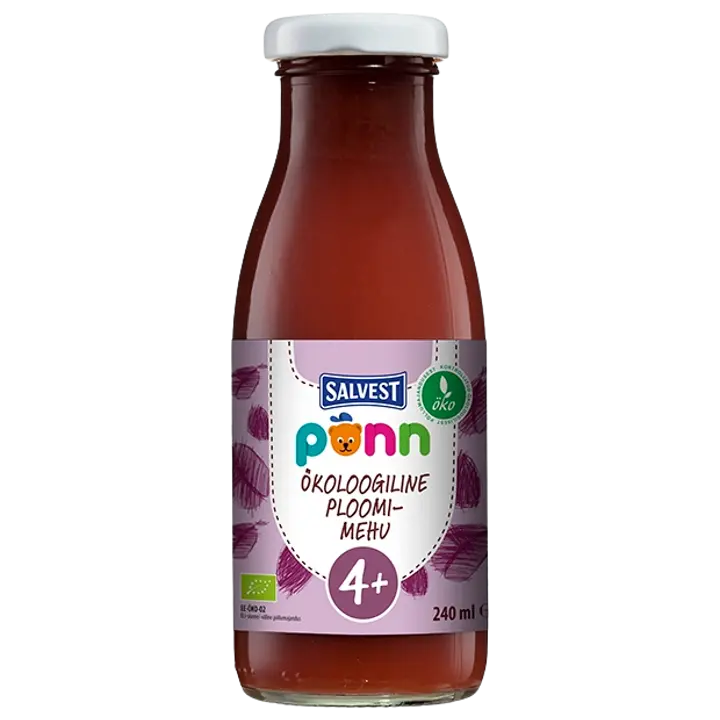 Põnn Öko Ploomimehu 240 ml (4+)
