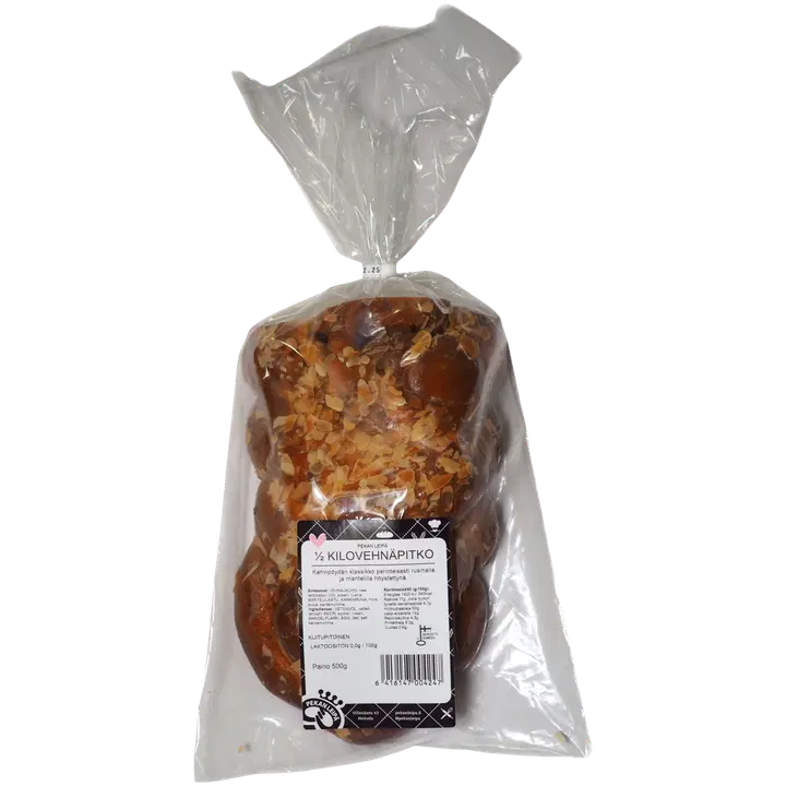 Pekan Leipä Puolikas Kilovehnäpitko pakattu 500g