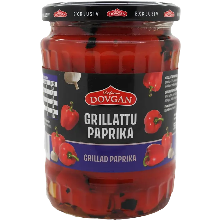 Dovgan Grillattu paprika 530/295g