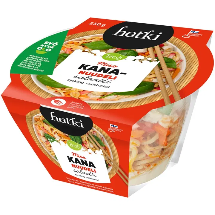 Fresh Hetki Kana-nuudeli bowl ”Miso” 230g