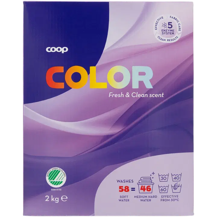 Pesupulber Coop Color Fresh&Clean 2kg
