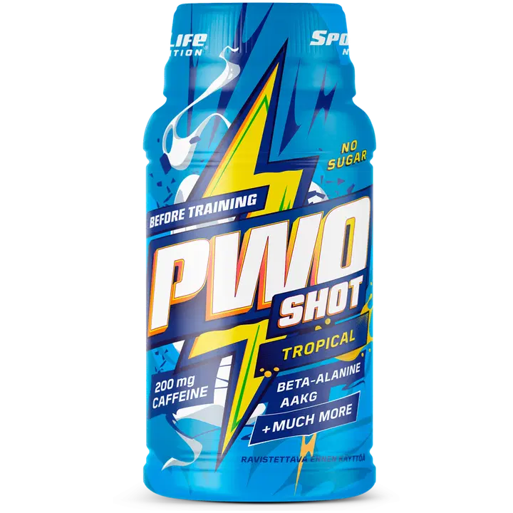 SportLife Nutrition PWO energiashot, troopiline 60ml