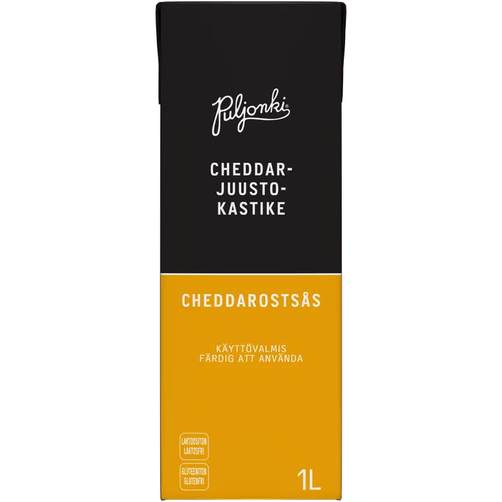 Puljonki® Cheddarostsås 1 l tetra