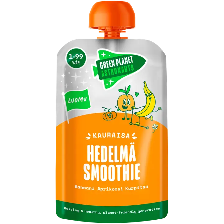Green Planet Astronauts Luomu Kauraisa Hedelmäsmoothie, 12kk+ 120g