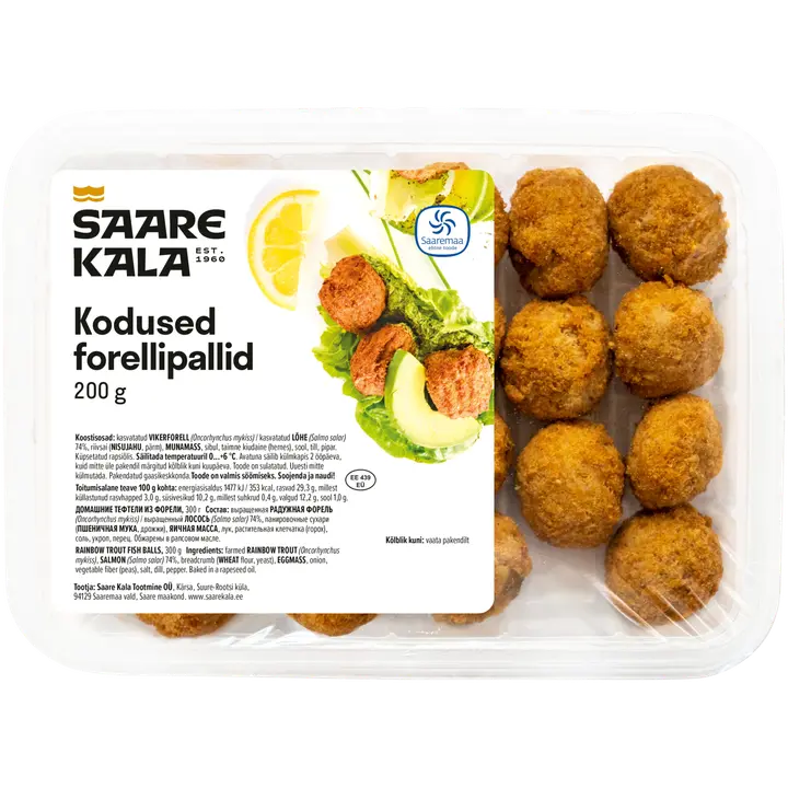 Kodused forellipallid 200 g