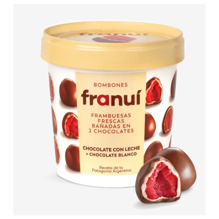 Franui Külm. Vaarikad Piima Ja Valges Šokolaadi 150 g