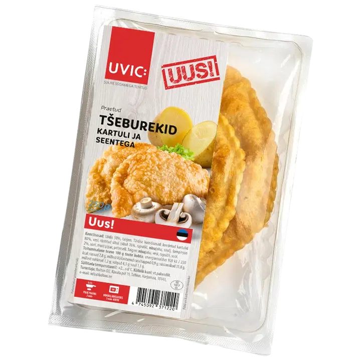 Tseburekid kartuli ja seentega 250g