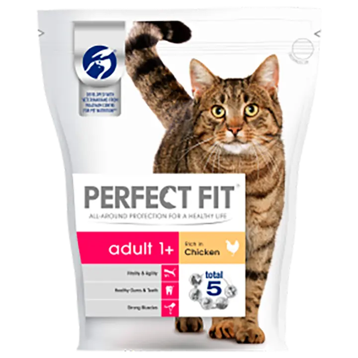 PERFECT FIT Kuivtoit kassidele, kanaga, 750g