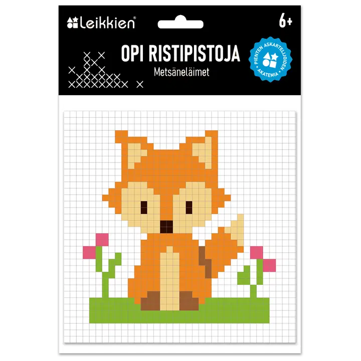 Leikkien Opi ristipistoja metsäneläimet