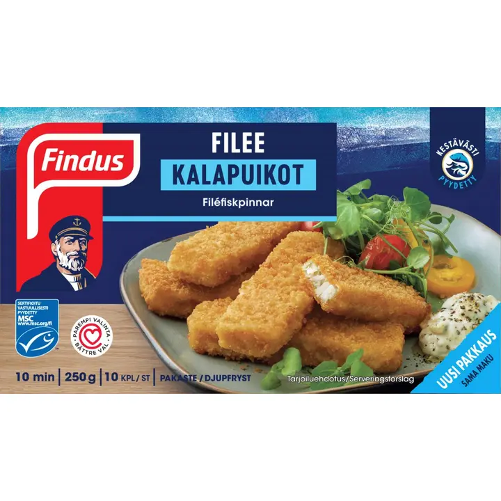 Findus Filee kalapuikot MSC 250g, pakaste