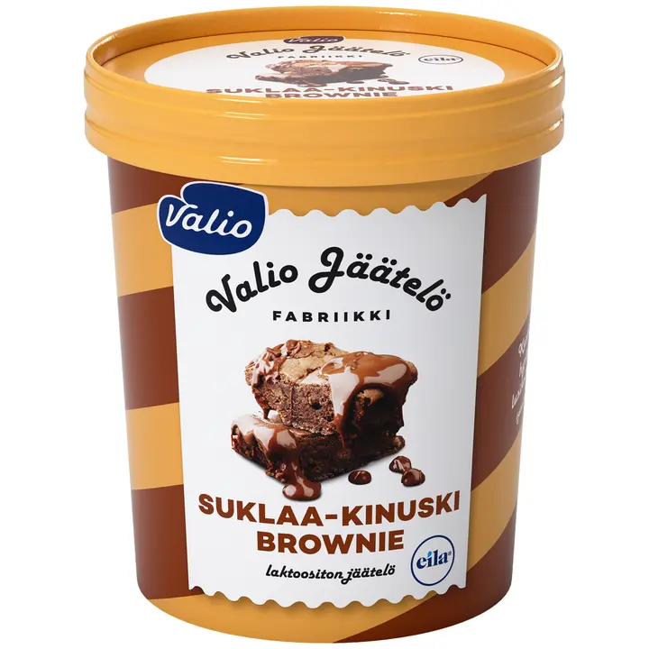 Valio jäätelö 480 ml suklaa-kinuski brownie laktoositon