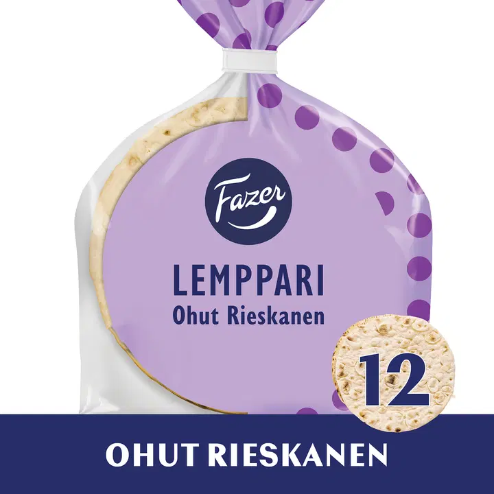 Fazer Lemppari Ohut Rieskanen 12kpl 175g