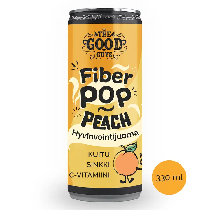 The Good Guys Peach Fiber Pop 330 ml