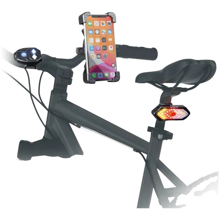 Telefonihoidik jalgrattale+valgusti SBS E-Go