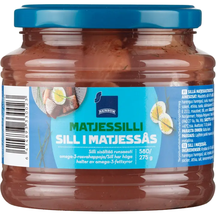 Rainbow matjessilli 580g/275g