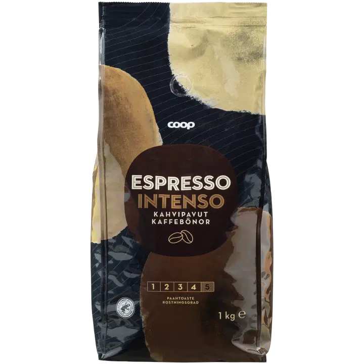 Coop kahvipapu espresso intenso 1 kg