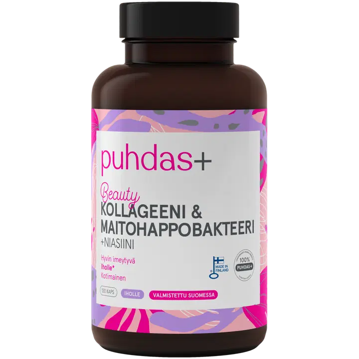 Puhdas+ Kollageeni & Maitohappobakteeri 120 kaps