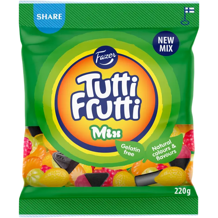 Fazer Tutti Frutti Mix karkkipussi 220g